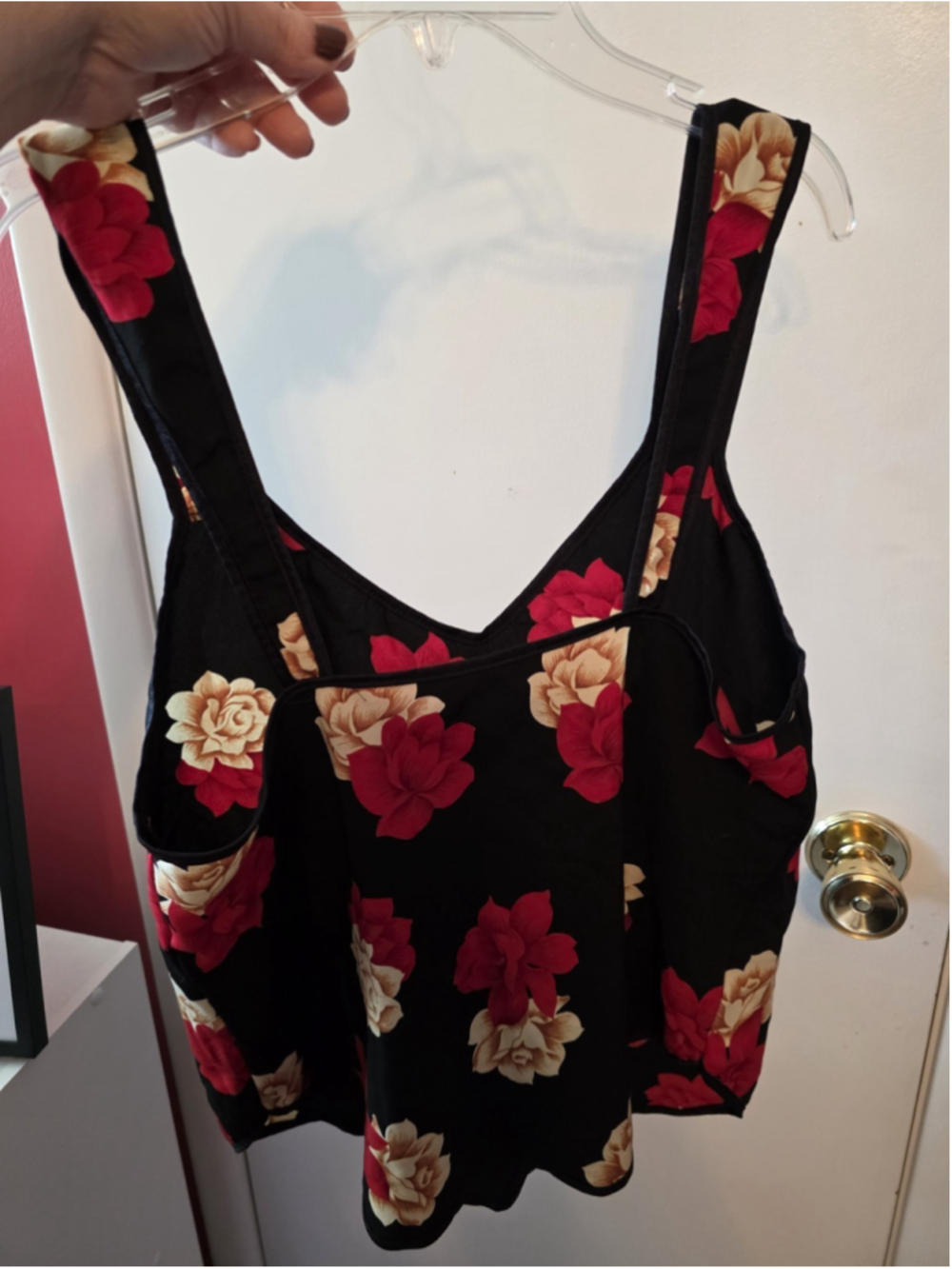 Vintage Petra Fashions Camisole Size Large Y2k Punk Rose Whimsigoth Rock - Picture 2 of 6